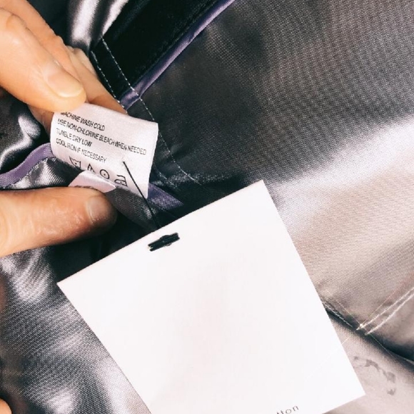 NWT Calvin Klein black trench coat with hood - Picture 7 of 9